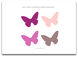 Butterfly Decorations on Printable Butterfly Decorations