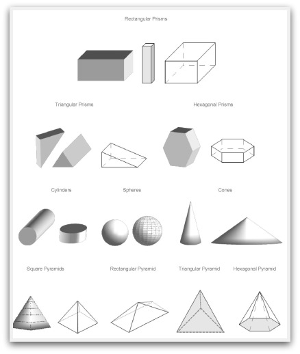 3D geometric shapes to print