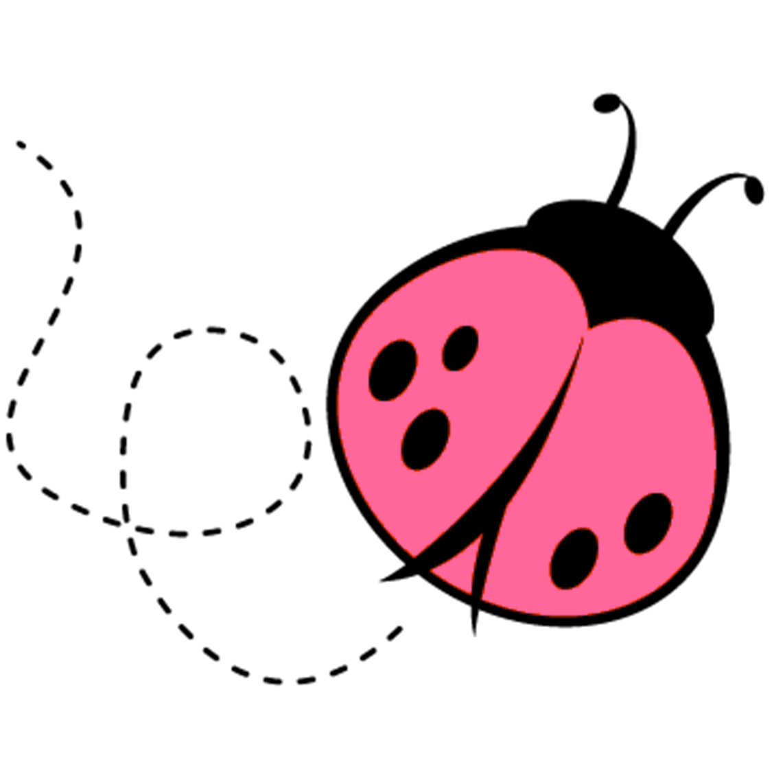 pink ladybug clip art free - photo #3