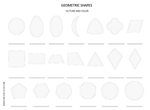Geometric Shapes Worksheets | Free To Print