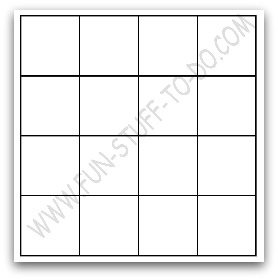 Bingo Grid Template