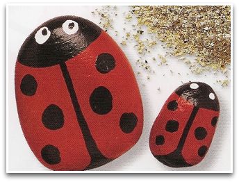 In Easy crafts for kids Project 9 we have some pebble fun! We make beautiful LADYBUGS in all shapes, sizes and colors! All the FUN, INSPIRATIONAL and EASY craft ideas & projects for kids in one place!