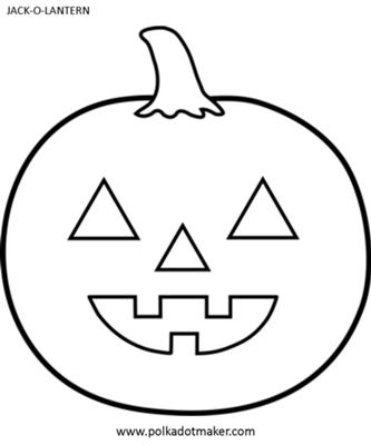 Halloween Jack-O-Lantern Template
