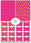 Polka dots to print from My Polka Dot Maker. Any color, any time. Printable paper, tags, labels and free party decorations from the comfort of your favorite arm chair, dot dot dot.