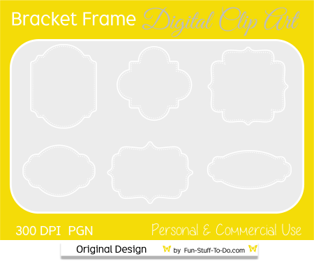 bracket frame fancy clip art