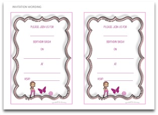 free printable invitation, invitation wording,