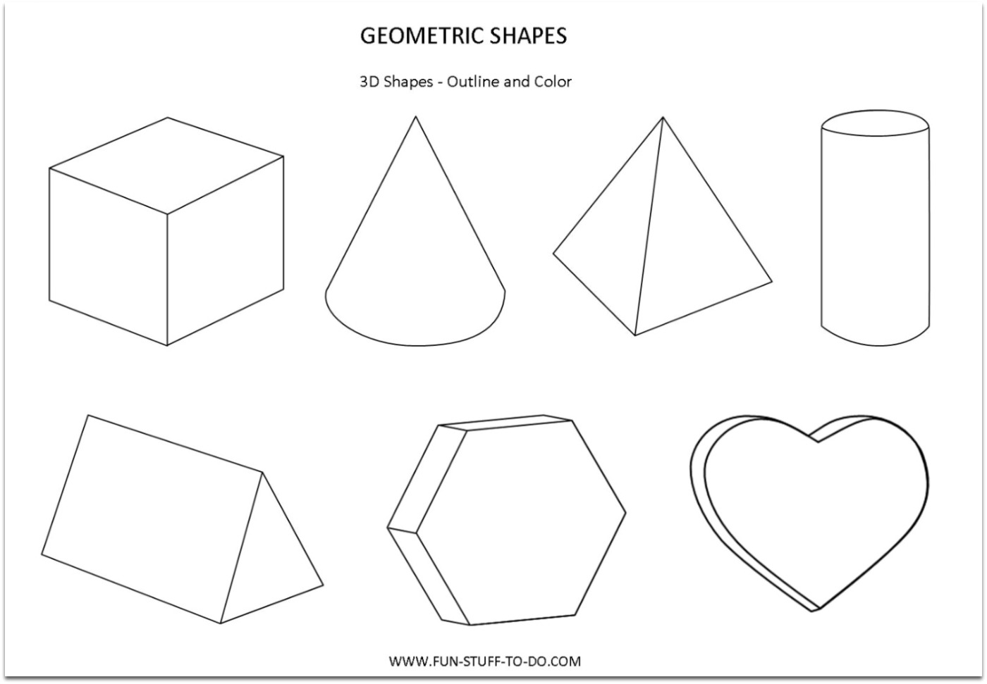 2D and 3D Shapes for Kids, Geometry for Kids