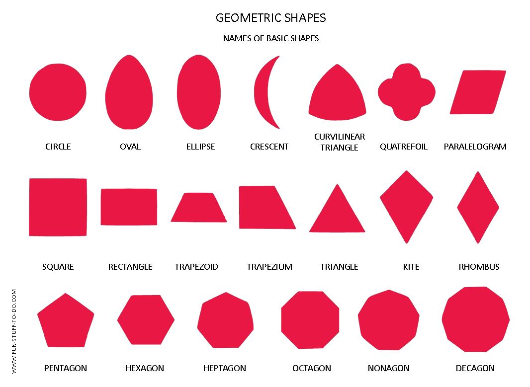Geometric Shapes Worksheets | Free To Print