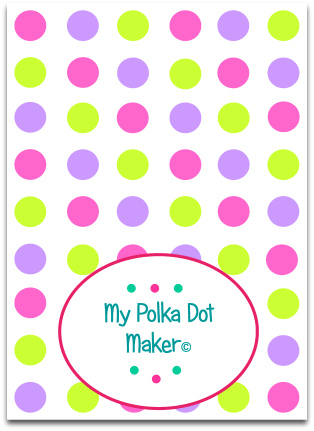 pastel polka dots, candy polka dots, green polka dots, peach polka dots, orange polka dots