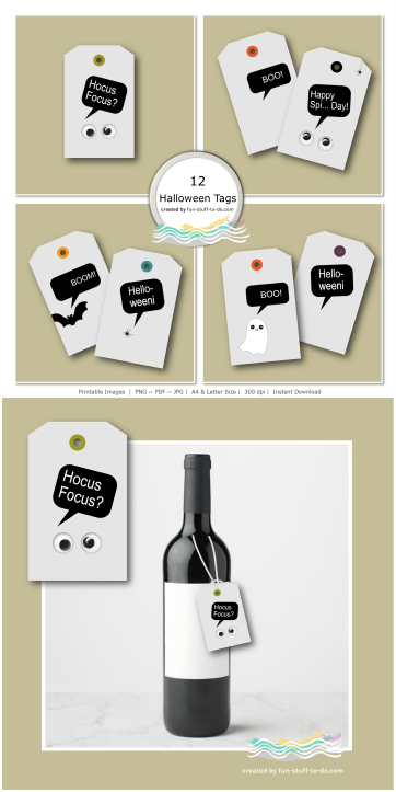 16 Halloween Hang Tags