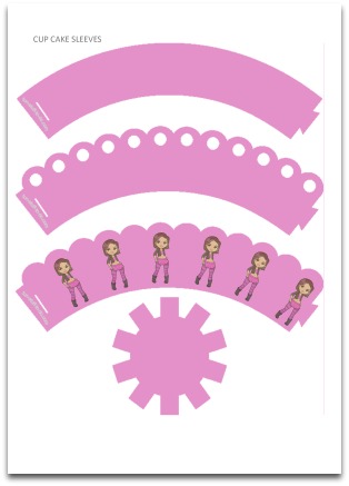 free printable pink cupcake wrappers