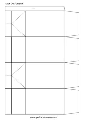 Original Milk Carton Box Template