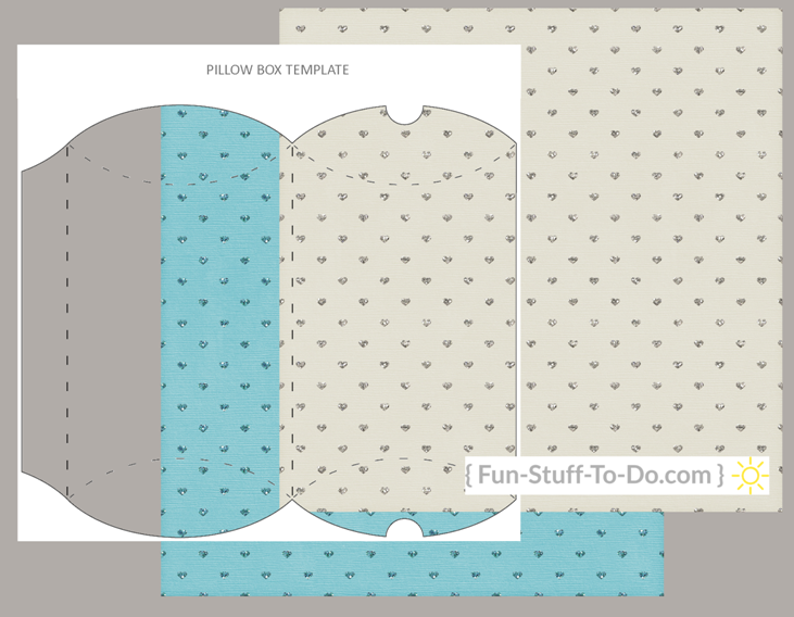 transparent templates pillow box template pdf