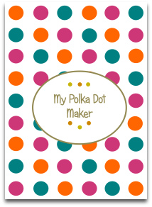 polka dots, templates, craft tools, craft ideas, modern colors