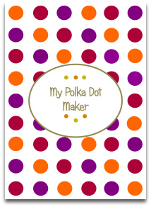 polka dots, modern colors, craft paper, templates, latest color trends
