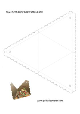 Drawstring Box Template