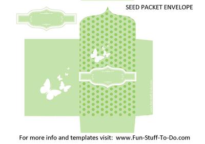 Seed Packet Envelope Green