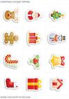 Christmas Cupcake Toppers