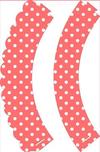 Red polka Dot Cupcake Wrappers