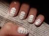 Beautiful nail art from news paper