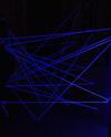 White Yarn With Black Light Laser Maze