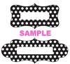 Label Sample - Black White Dots