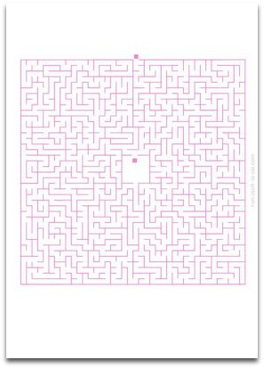 medium maze, simple maze