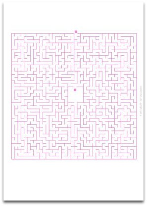 Difficult Maze Puzzle  Free Printable Puzzle Games