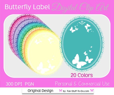 butterfly labels