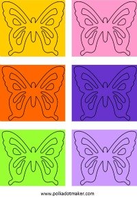 free butterfly labels, free tags, printable cards, cake toppers, straw decorations