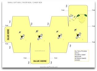 free box templates, party box template, box templates free, free gift box template, favor box template, printable gift box