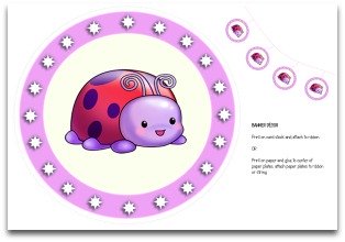 banner, pennant, flag, ladybug, party, table place mat, decoration, birthday, purple, red, lavender, lilac, free, download, cute, sweet