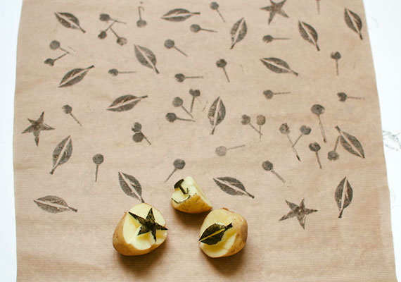 potato print fabric