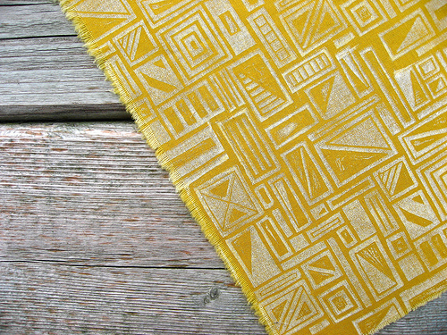 fabric print with potato