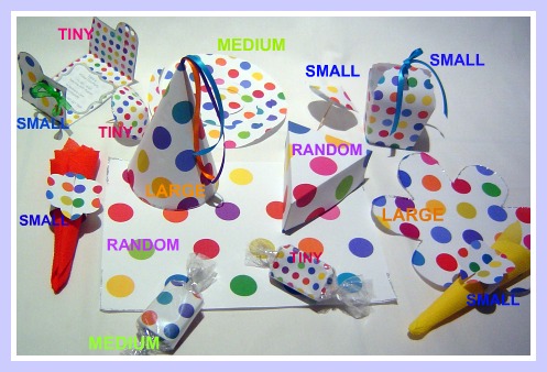 polka dots, party decorations, party hat, place mats, cake slice box, drink parasols, favor bags, chocolate bar wrappers, printable invitations, free templates polka dots, party decorations, party hat, place mats, cake slice box, drink parasols, favor bags, chocolate bar wrappers, printable invitations, free templates
