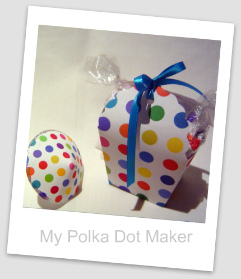polka dots, party decorations, favor box, cute to make, favor bag, drink parasol