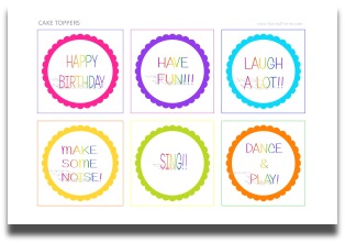 cake toppers, free printable, birthday party decorations, party decorating ideas, theme party decorations, party decoration ideas, kids birthday party supplies