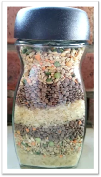 a jar of hope with rice