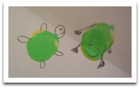 Fingerprint art for kids, thumbprints