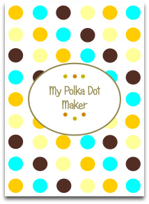 polka dots, modern dots, trendy colors, templates, great crafts