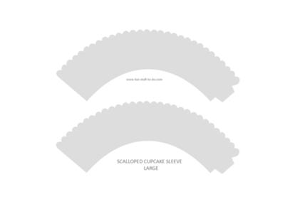 Cupcake Sleeve Template