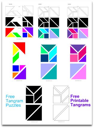 tangram, tangrams, tangram puzzles