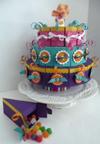 Three Tier Cake Made With Cake Slice Boxes