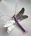 Soda Can and Beads Dragonfly