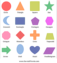 2D geometric shapes color