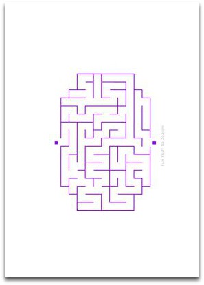 Click To Open And Print easy mazes, simple mazes