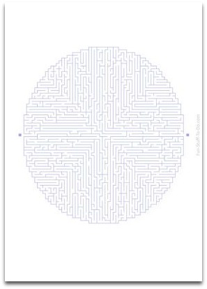 Difficult Oval Maze