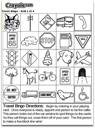 printable travel bingo cards